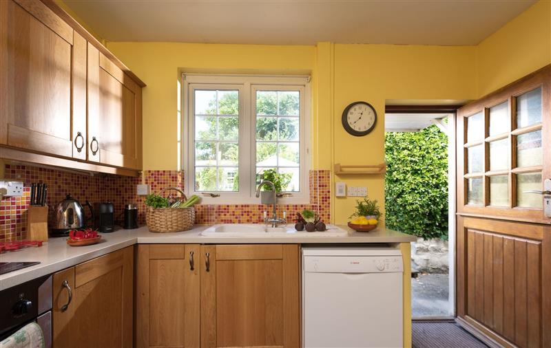 The kitchen at Pump Cottage and Annexe, Cornwall