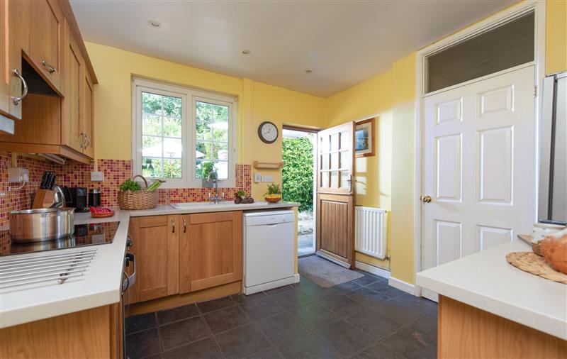 This is the kitchen at Pump Cottage and Annexe, Cornwall