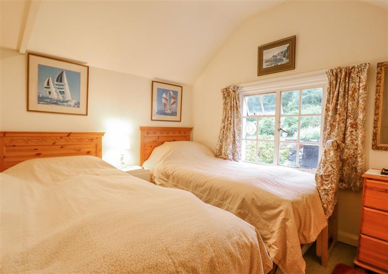 One of the 2 bedrooms at Pump Cottage, Borth-y-Gest near Porthmadog