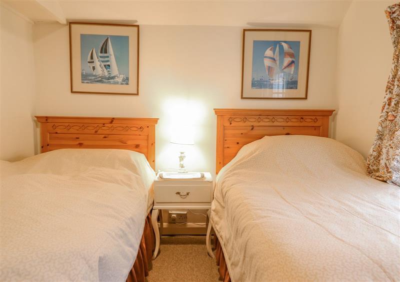 This is a bedroom at Pump Cottage, Borth-y-Gest near Porthmadog