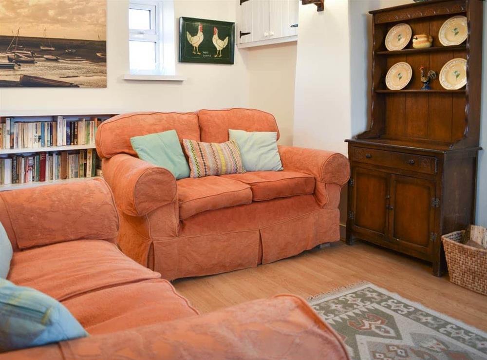 Living area at Pump Cottage in Brancaster Staithe, near Wells-next-the-Sea, Norfolk