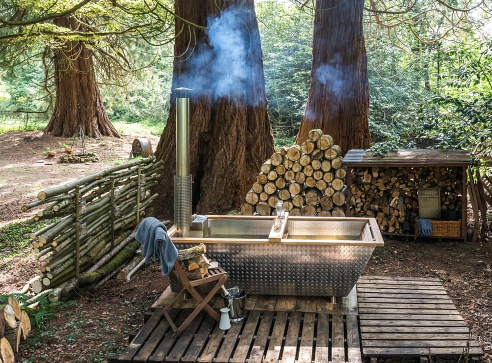 Outdoor area at Punch Tree Lodge in Carluke, Lanarkshire