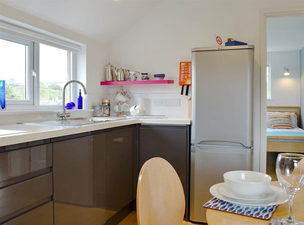 Well equipped kitchen at Purbeck Apartment in Chideock, Dorset