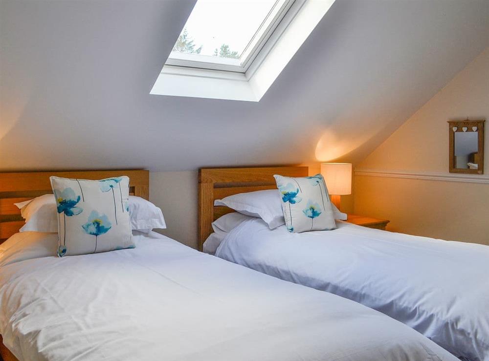 Comfy twin bedroom at Pussywillow Cottage in Rowrah, near Cockermouth, Cumbria
