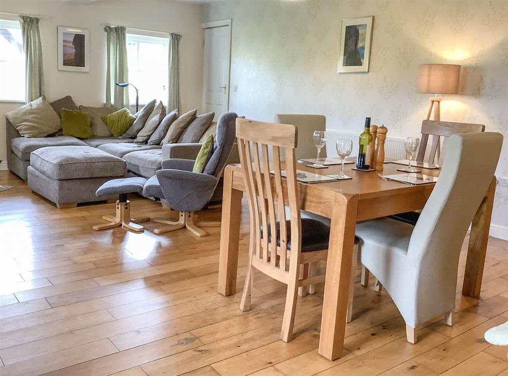 Open plan living space at Pussywillow Cottage in Rowrah, near Cockermouth, Cumbria