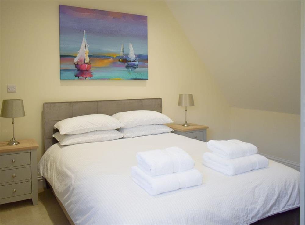 Double bedroom at Puxton Lodge in Stodmarsh, near Canterbury, Kent