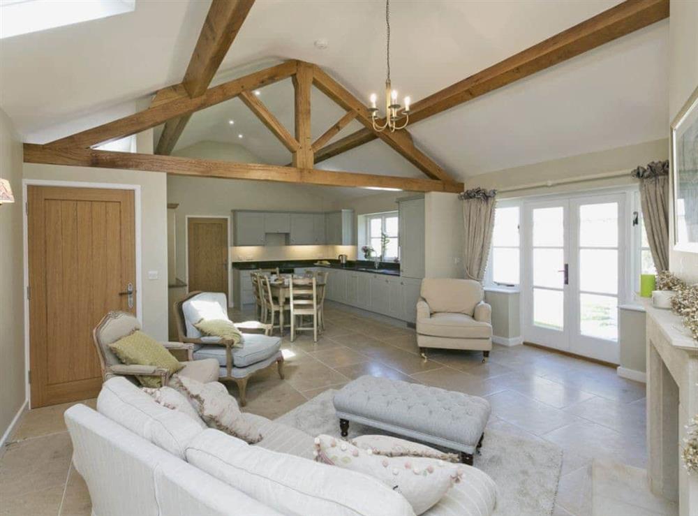 Impressive open plan living space at Pye Cottage in Souldern, near Bicester, Oxfordshire