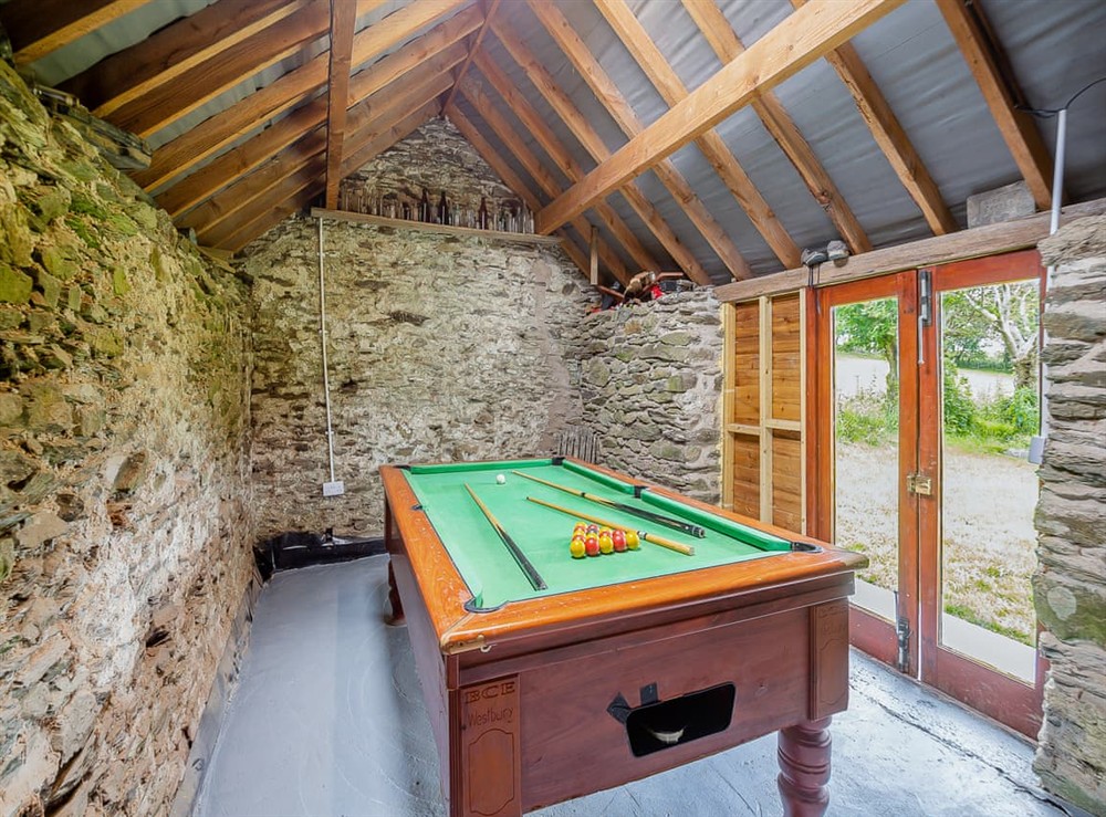 Games room at Pyllau Glesision in Abergele, Clwyd
