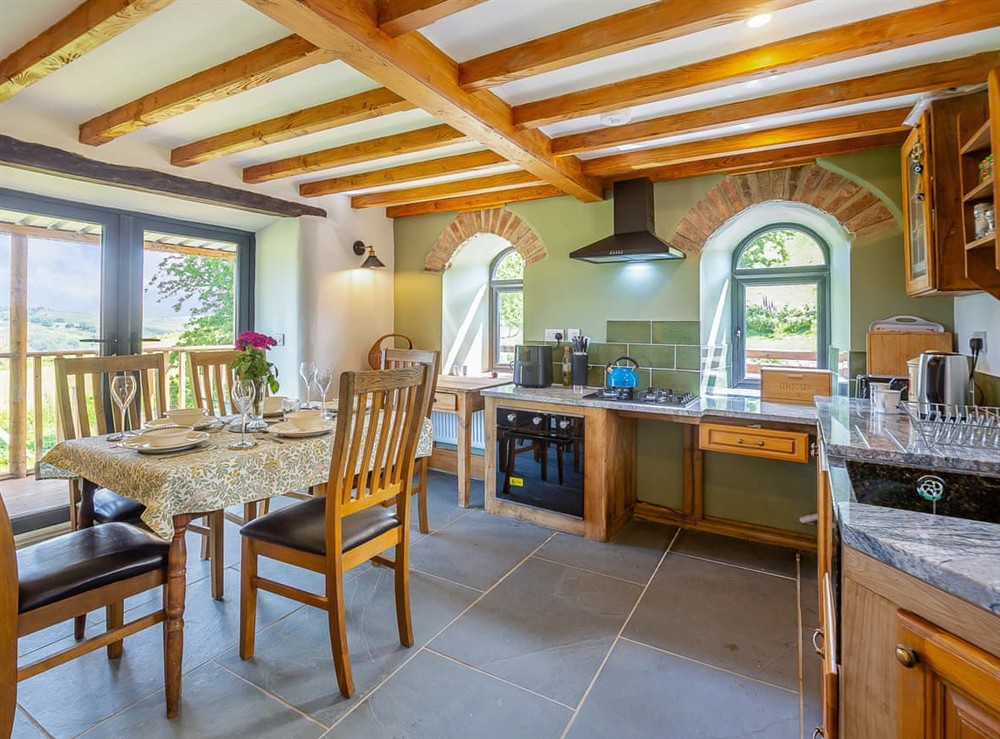 Kitchen/diner at Pyllau Glesision in Abergele, Clwyd