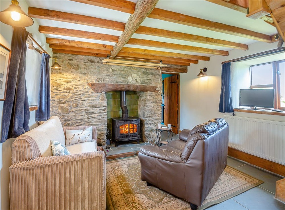 Living area at Pyllau Glesision in Abergele, Clwyd