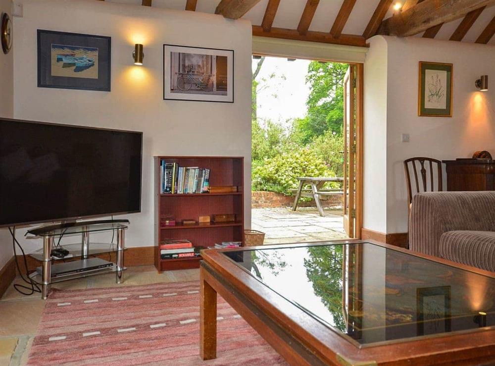 The living area at Quail Cottage in Cuckfield, West Sussex