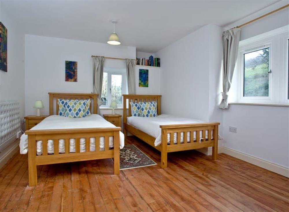 Twin bedroom at Quail Cottage in , Kingsbridge