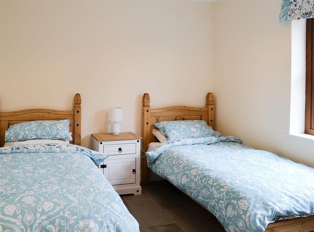 Comfortable twin bedroom at Quails Nest in Edlingham, near Alnwick, Northumberland