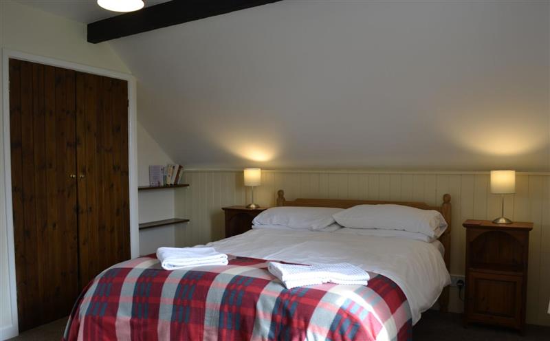 One of the bedrooms at Quarme Cottage, Minehead
