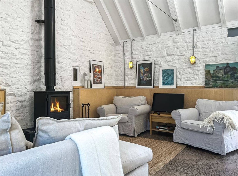 Living area at Quarry Barn in Hexham, Northumberland