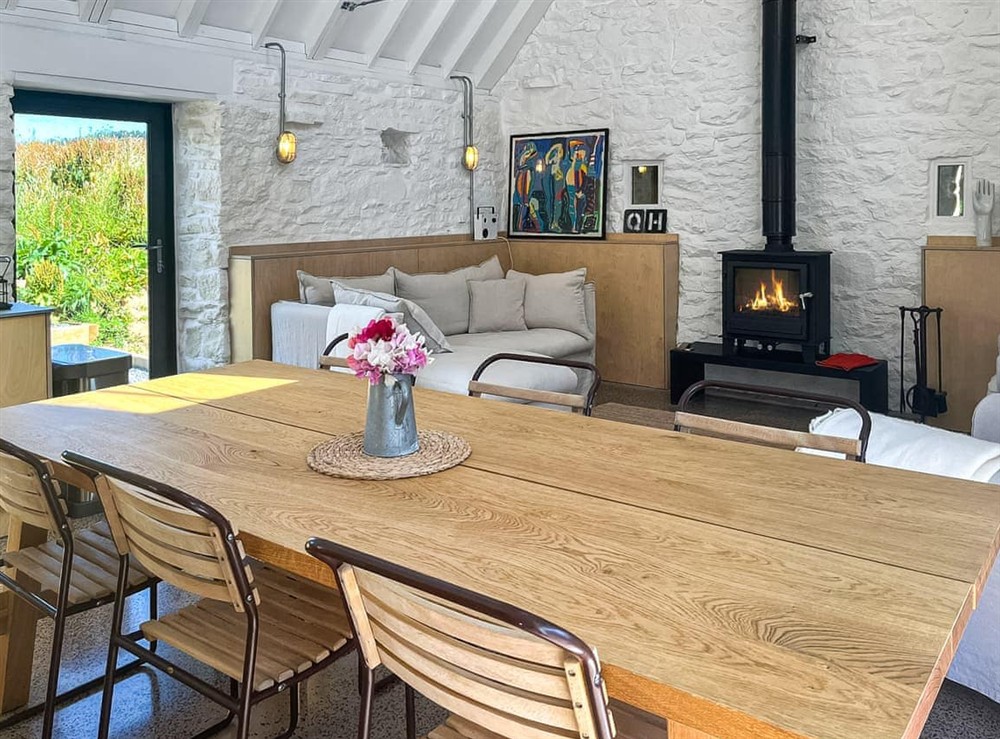 Open plan living space at Quarry Barn in Hexham, Northumberland