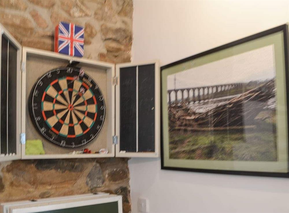 Games room at Quarrymans Cottage in Belford, Northumberland