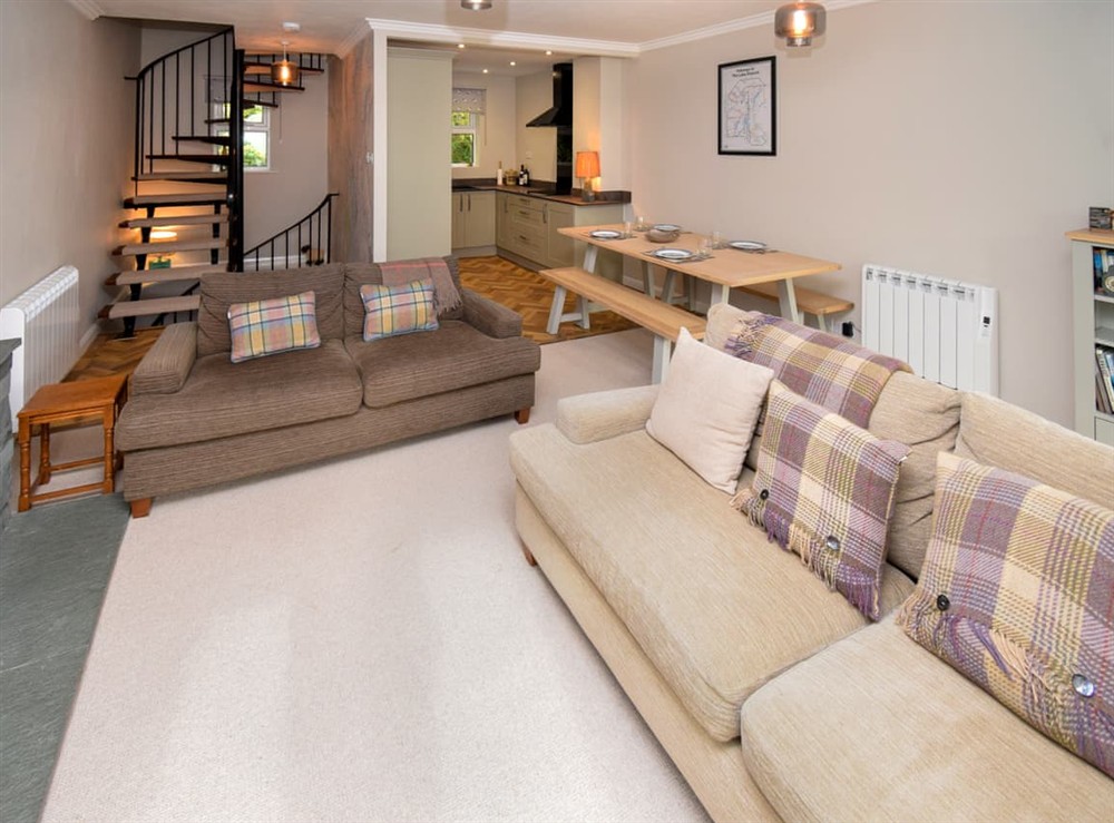 Open plan living space (photo 2) at Quarrys Edge in Chapel Stile, near Grasmere, Cumbria