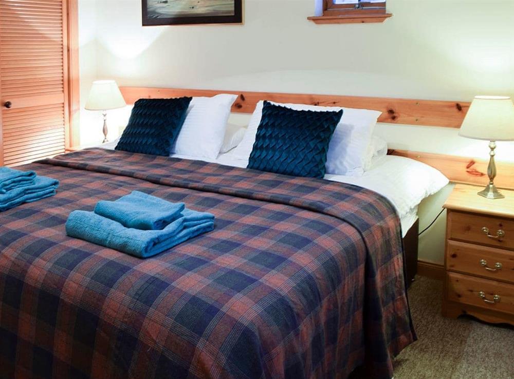 Double bedroom at Quarter Deck Gardens in Glencoe, Argyll