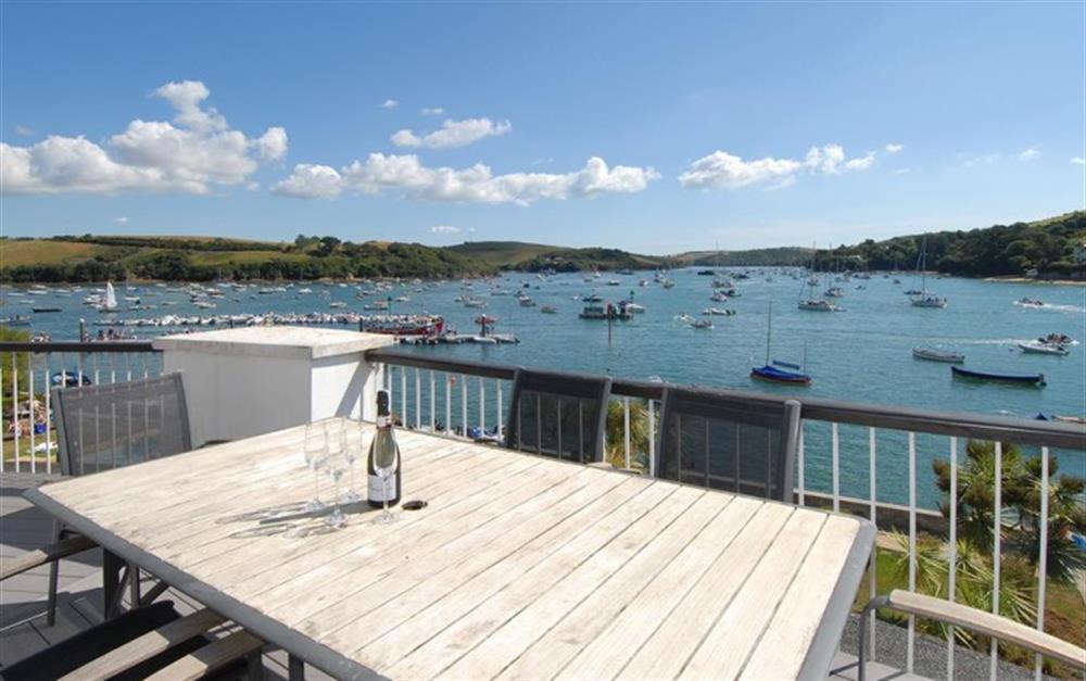 The stunning view from the large balcony at Quarterdeck: The Salcombe in Salcombe