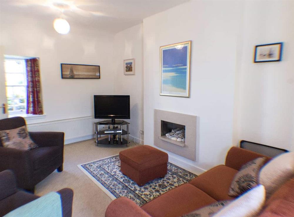 Living room at Quay Cottage in Cramond, Edinburgh, Midlothian
