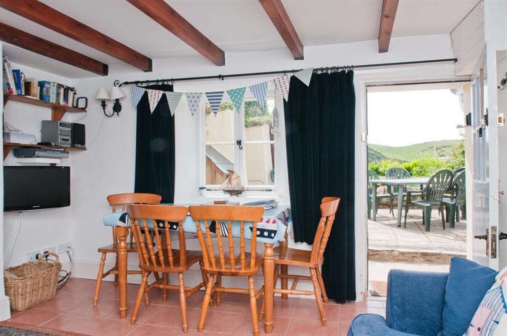 Lounge and Dining Area at Quay Cottage in Hope Cove, Nr Kingsbridge