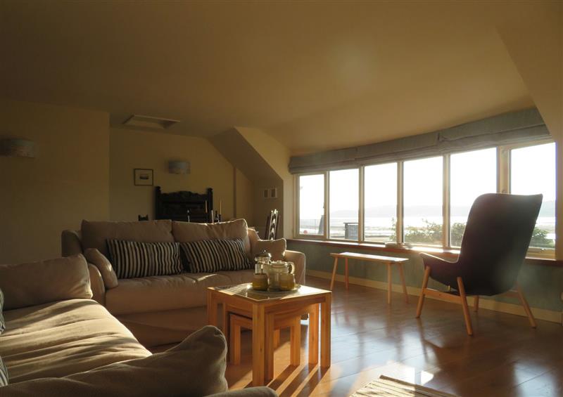 This is the living room at Quay Cottage, Red Wharf Bay