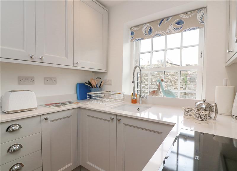 This is the kitchen at Quay Cottage, Salcombe