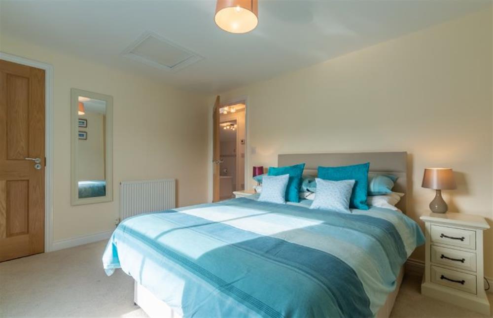 Bedroom two has double bed at Quay Cottage, Wells-next-the-Sea