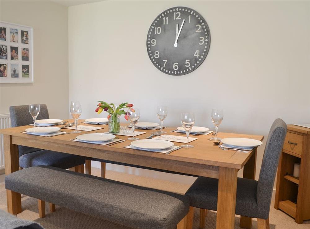 Dining area at Quay House in Mudeford, near Christchurch, Dorset