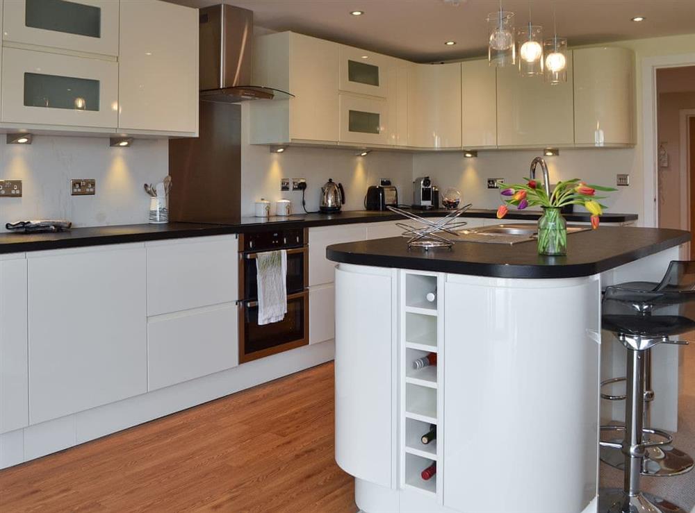 Well appointed kitchen at Quay House in Mudeford, near Christchurch, Dorset