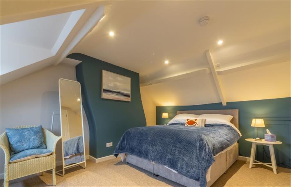 Second floor: Master bedroom at Quay View Cottage, Wells-next-the-Sea