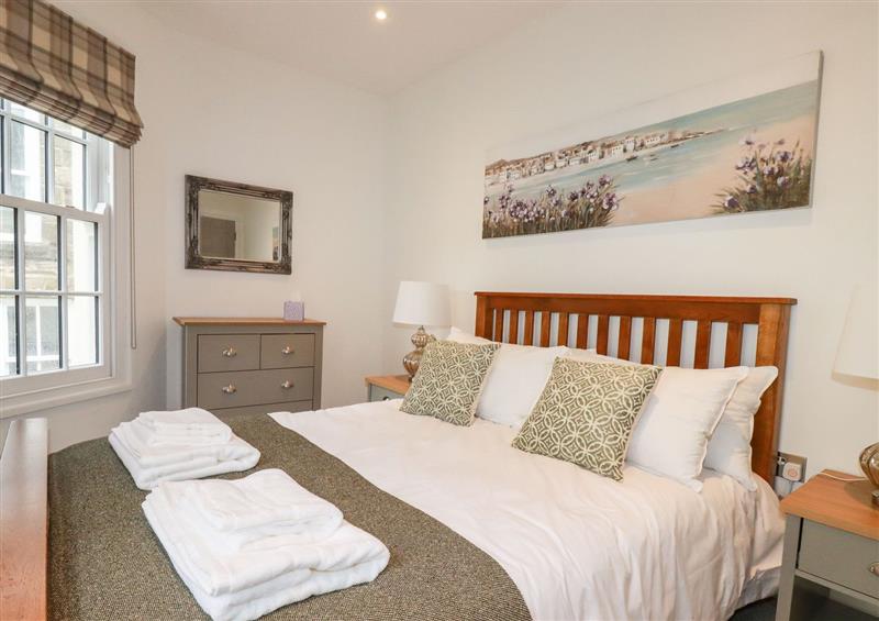One of the 2 bedrooms at Quay View, Mevagissey