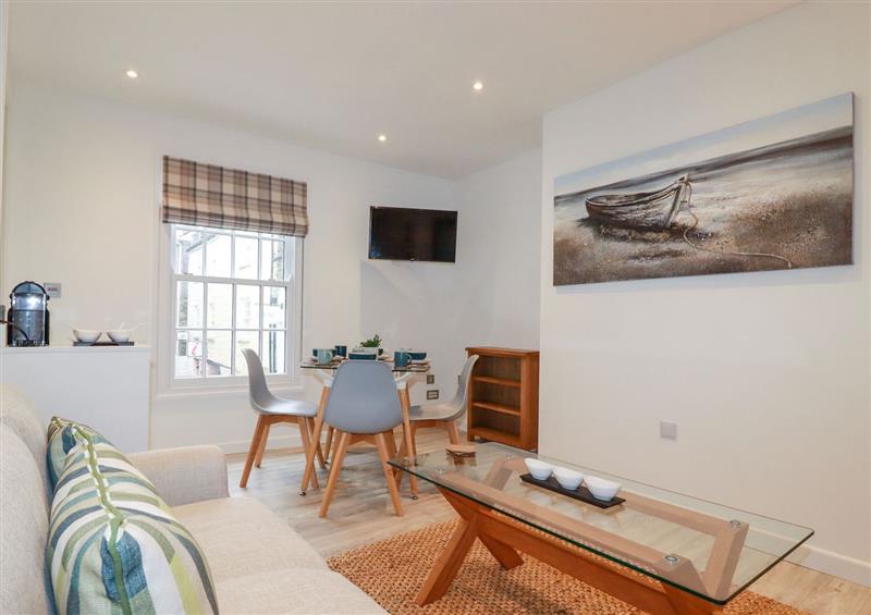 The living area at Quay View, Mevagissey