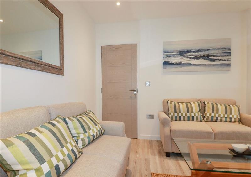 This is the living room at Quay View, Mevagissey