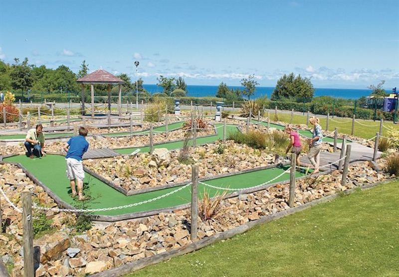 Adventure golf at Quay West in Aberaeron, Mid Wales