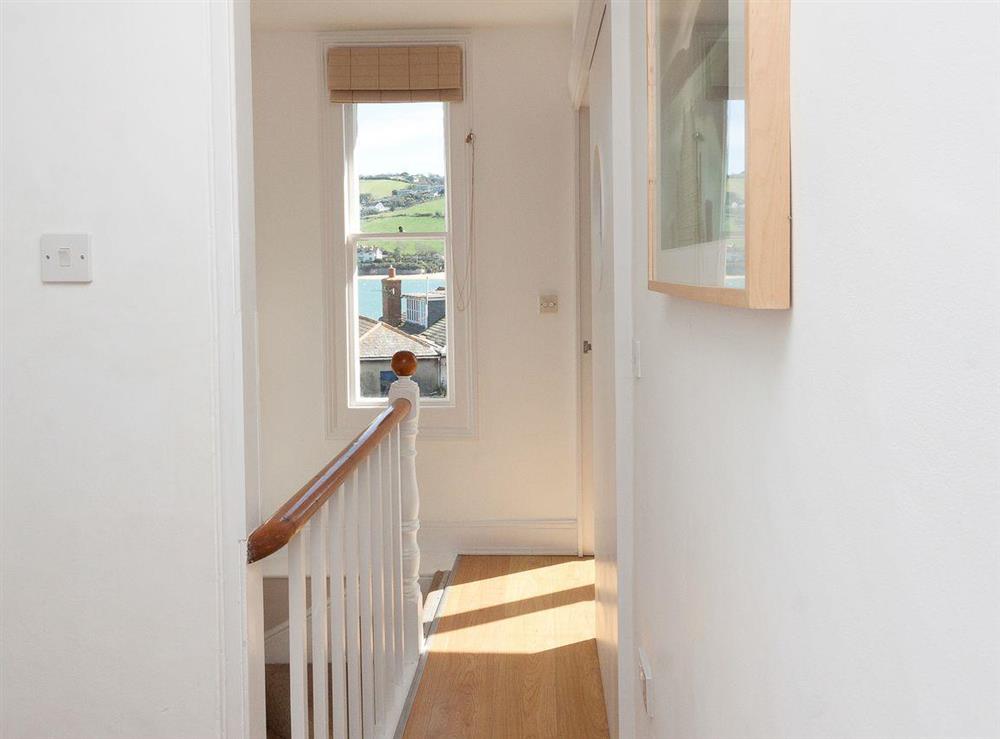Landing with great views at Quays Cottage in Salcombe, Devon