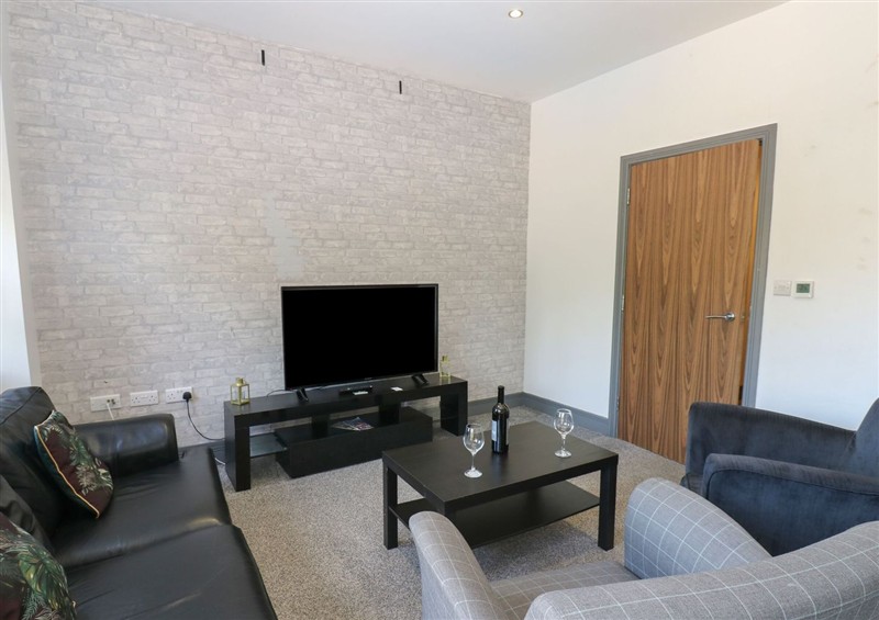 Relax in the living area at Quayside Apartments, Whitehaven