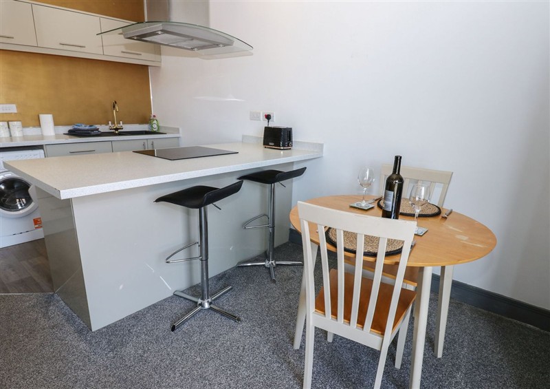 The kitchen at Quayside Apartments, Whitehaven
