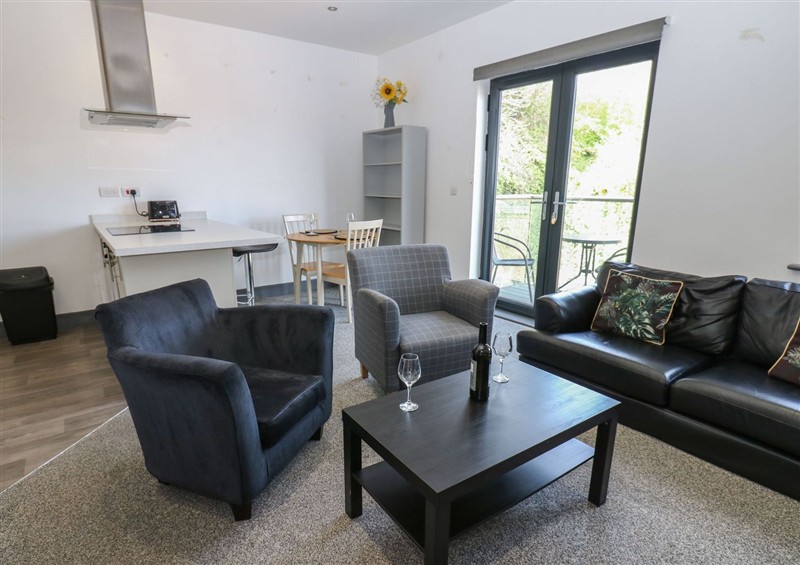 This is the living room at Quayside Apartments, Whitehaven