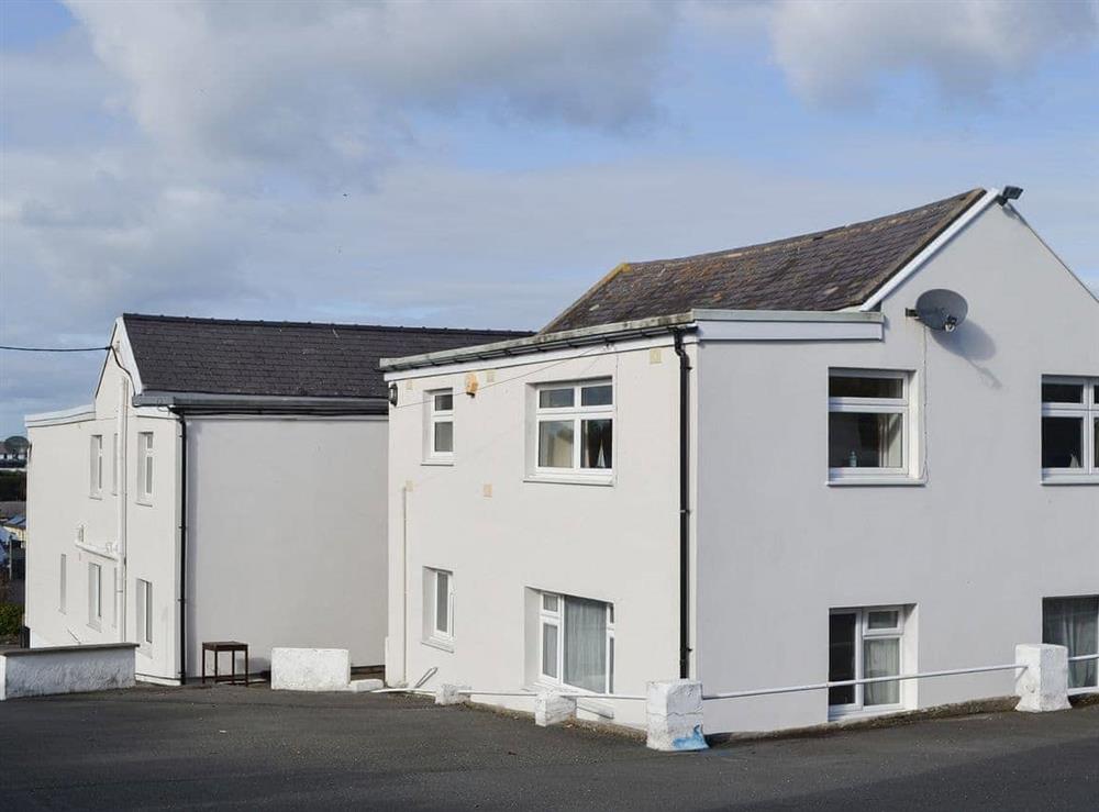 Ample private parking space to the rear at Quayside in Cemaes Bay, Gwynedd
