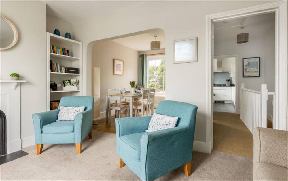 Relax in the living area at Quayside Cottage in Lymington