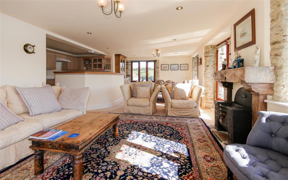Another look at the lounge at Quayside Cottage in Salcombe