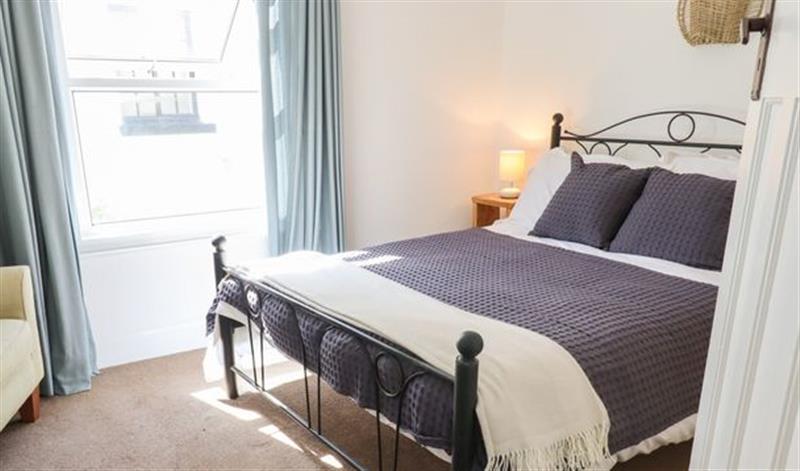 One of the bedrooms at Quayside Cottage, Teignmouth
