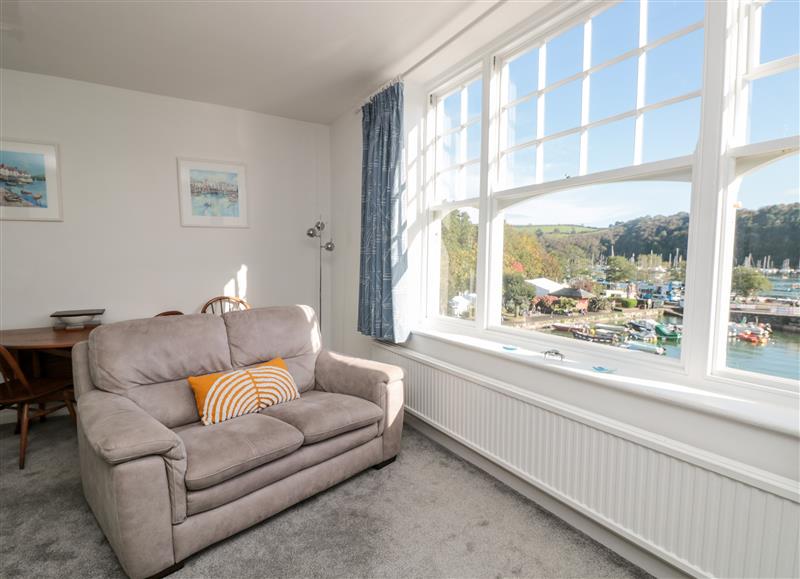 The living area at Quayside, Dartmouth