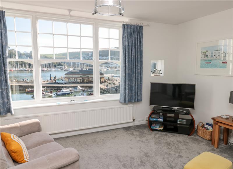 This is the living room at Quayside, Dartmouth