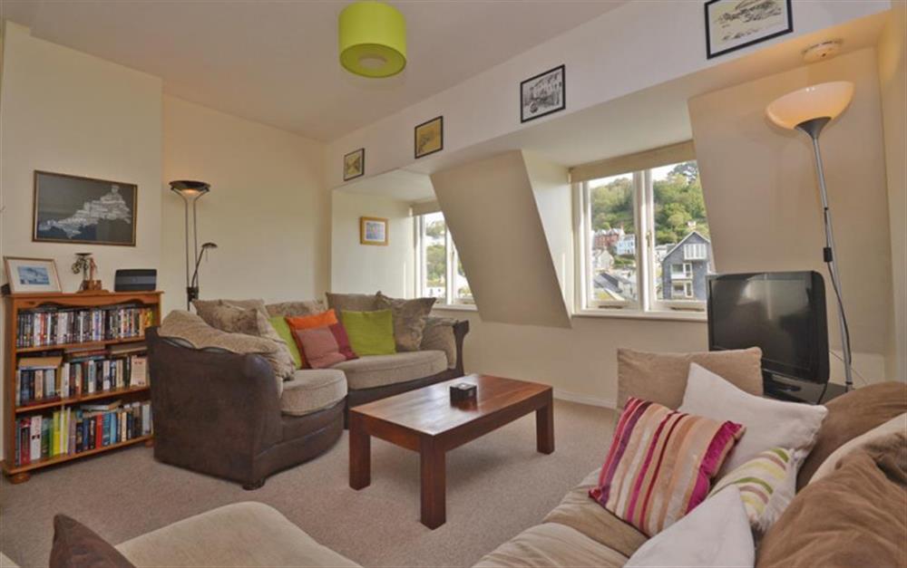 The comfortable lounge  at Quayside Flat in Looe
