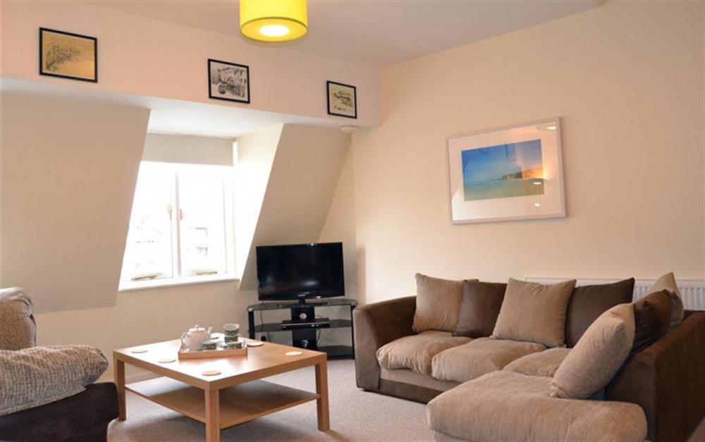 The comfortablein lounge area at Quayside Flat in Looe
