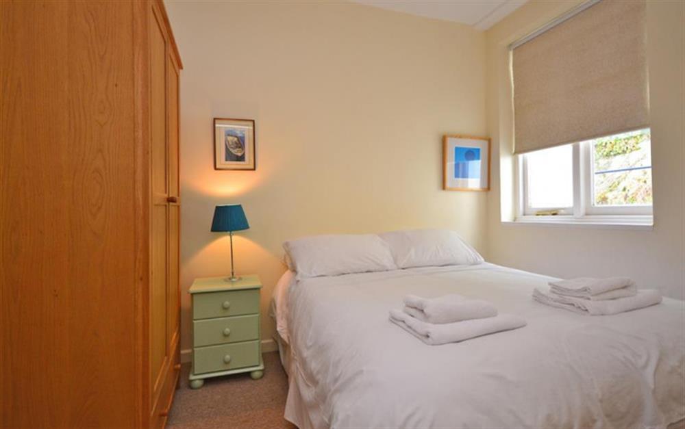 The double bedroom at Quayside Flat in Looe