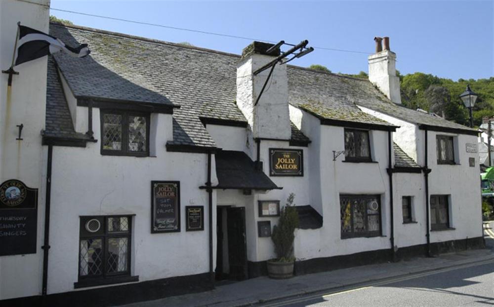 The popular Jolly Sialor pub in West Looe at Quayside Flat in Looe